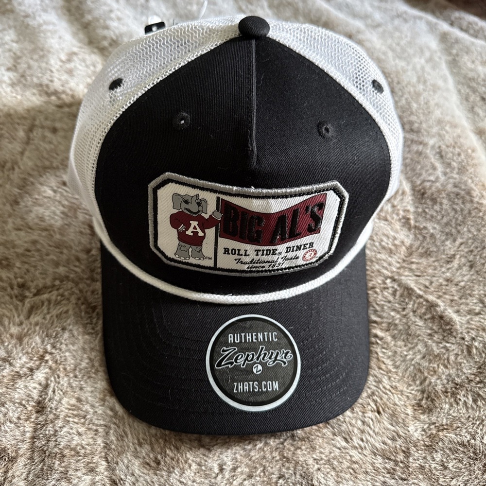 Authentic Zephyr Big Al's Roll Tide Diner Patch SnapBack Hat
